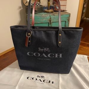 Coach City Denim Tote NEW!
